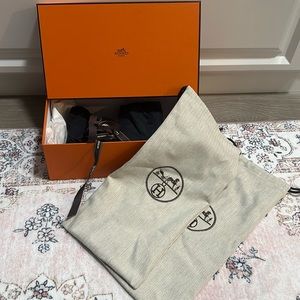 Empty Hermes shoe box